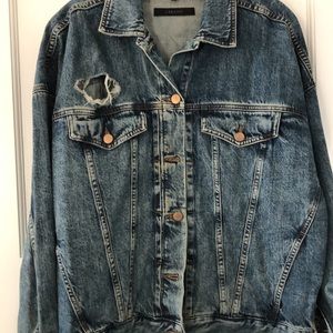 NWOT Jbrand distressed jean jacket